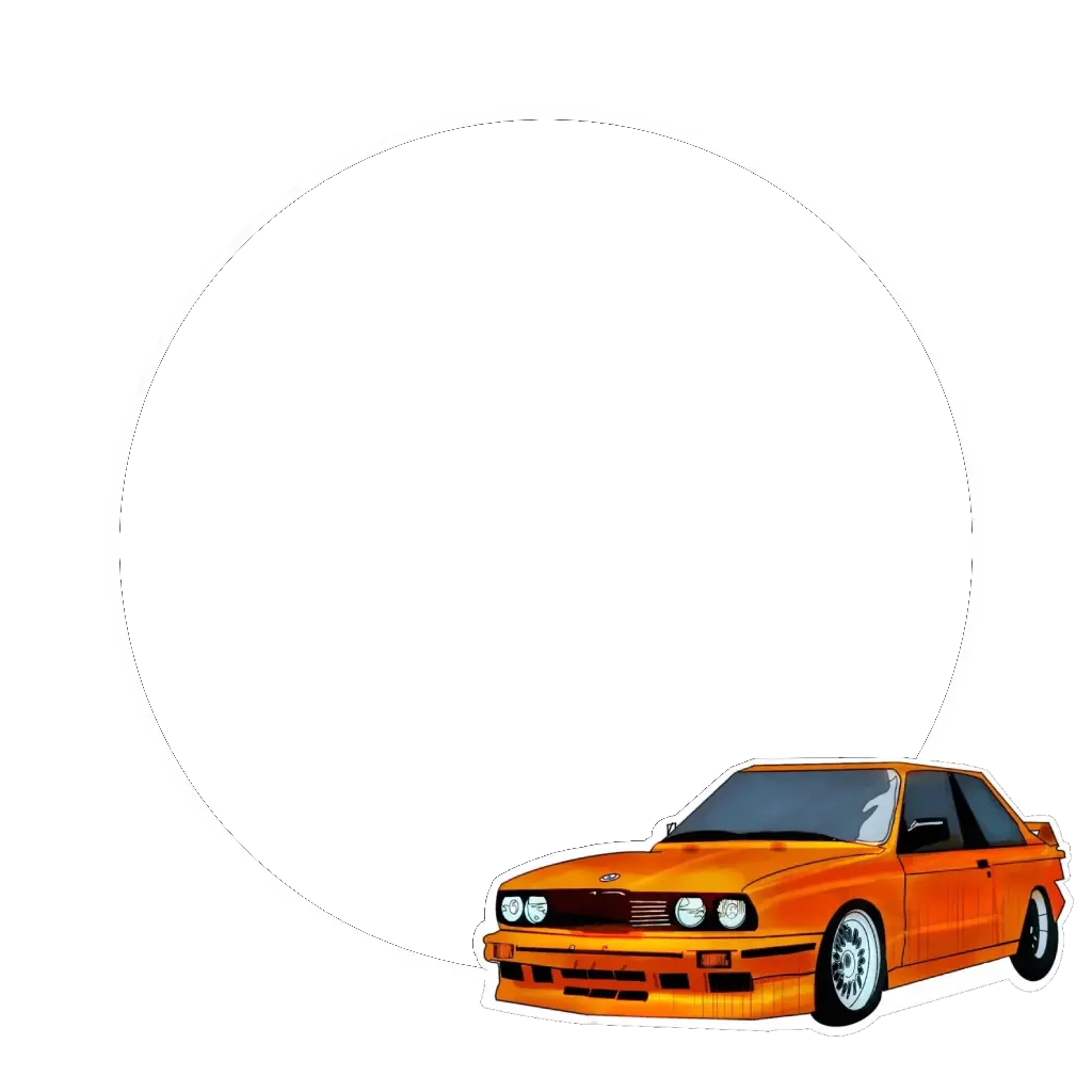 Orange BMW